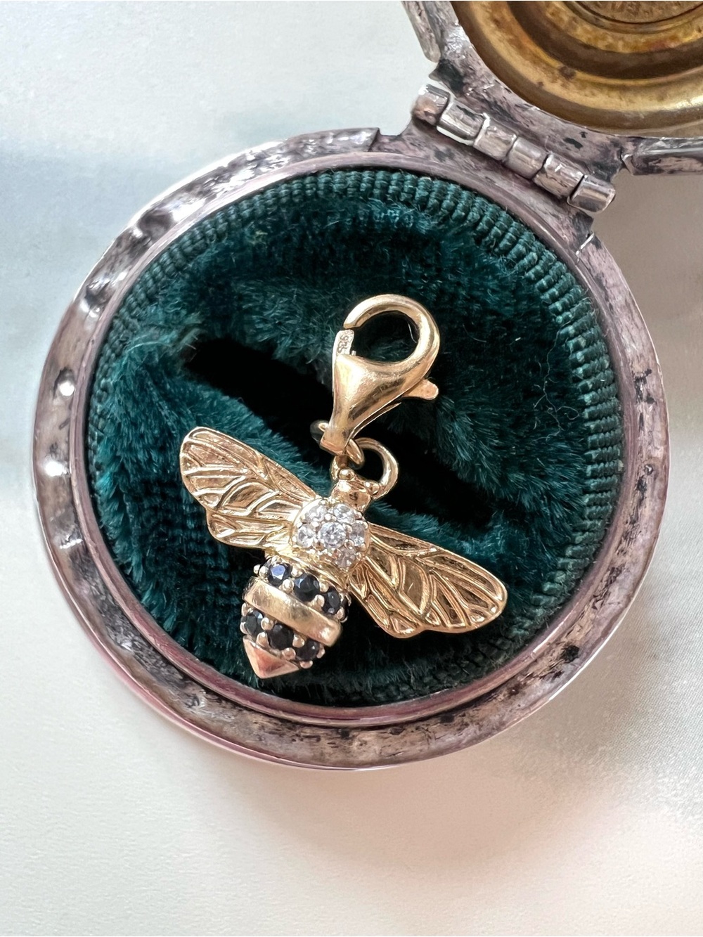 Thomas Sabo 18K Gold Plated Sterling Silver Bee Charm Pendant